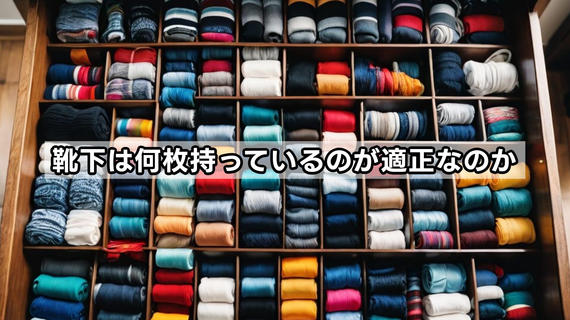 靴下は何枚持っているのが適正なのか