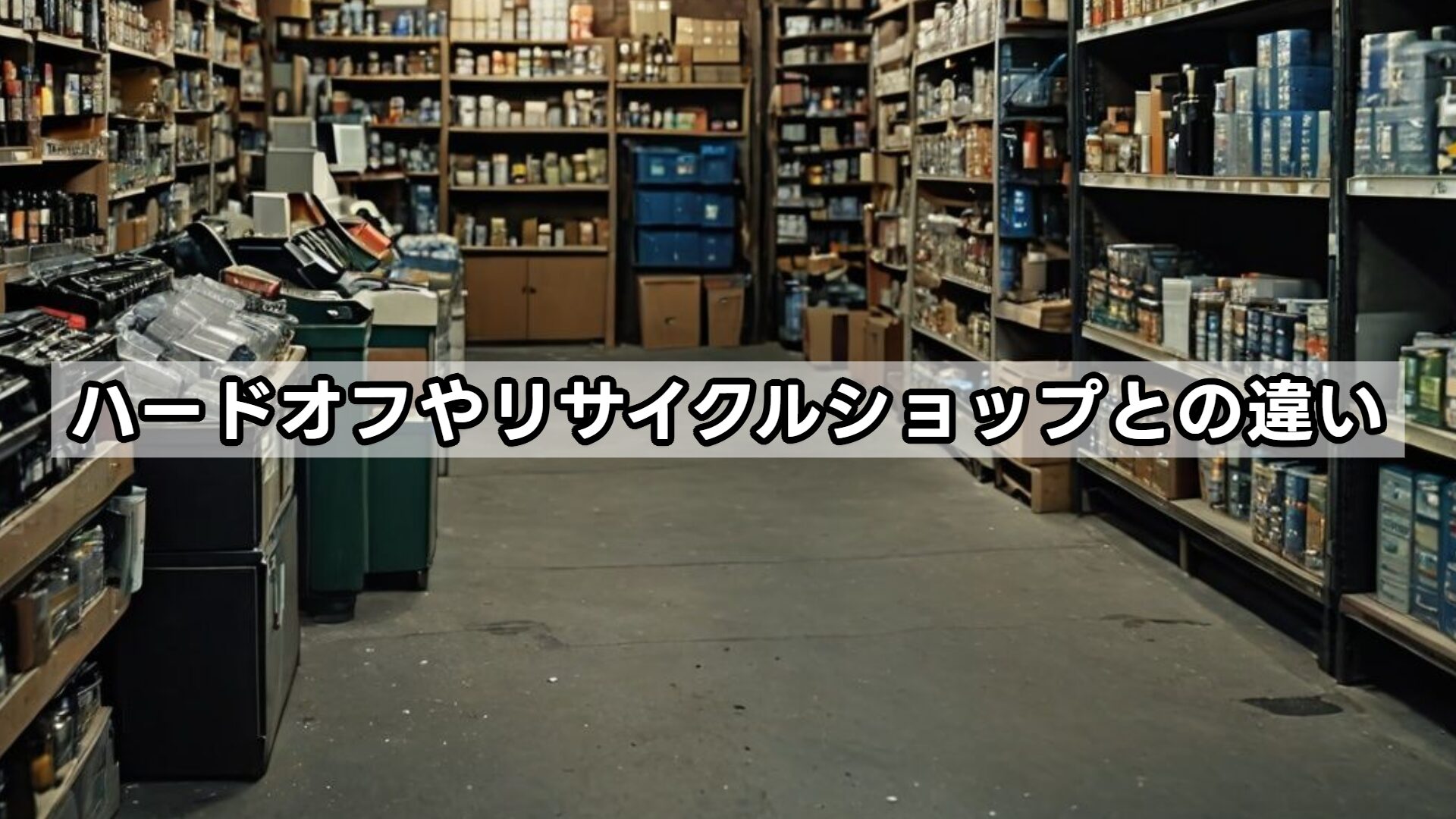 ハードオフやリサイクルショップとの違い
