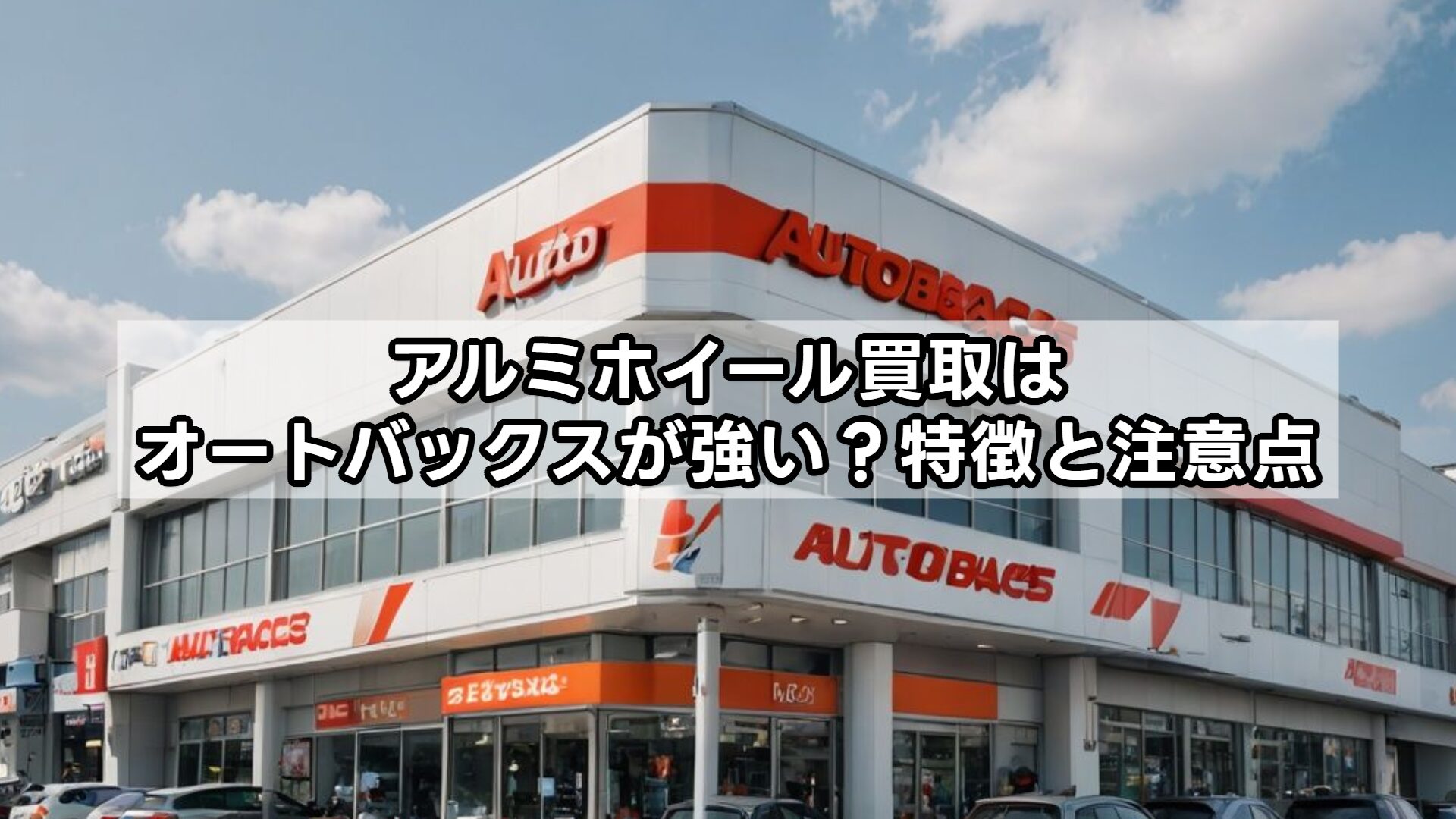 アルミホイール買取はオートバックスが強い？特徴と注意点