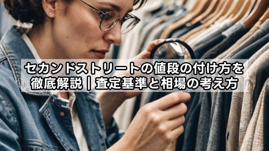 セカンドストリートの値段の付け方を徹底解説｜査定基準と相場の考え方