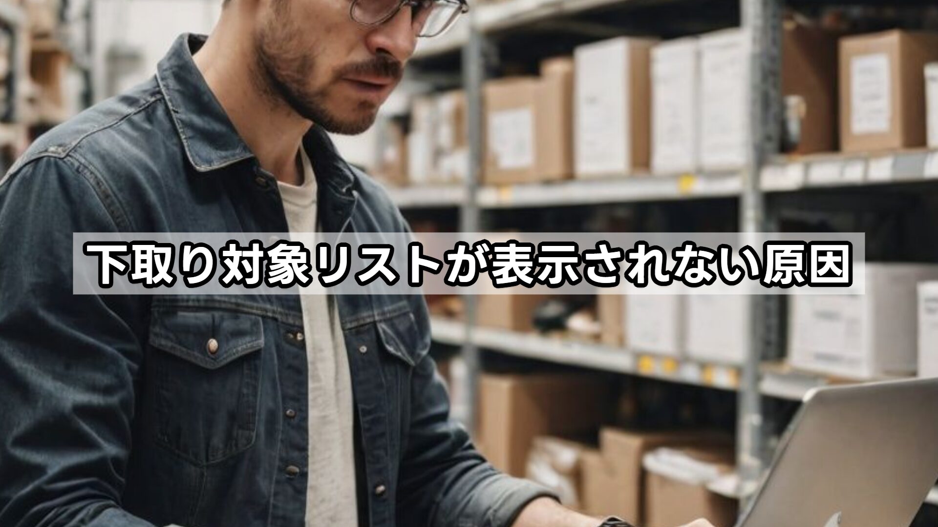 下取り対象リストが表示されない原因