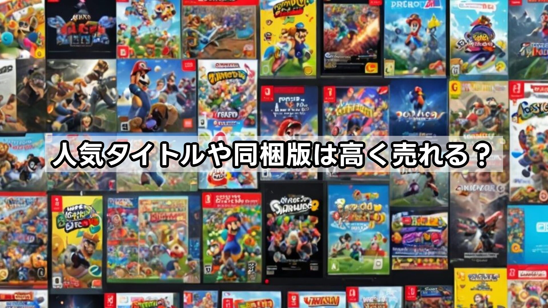 人気タイトルや同梱版は高く売れる？