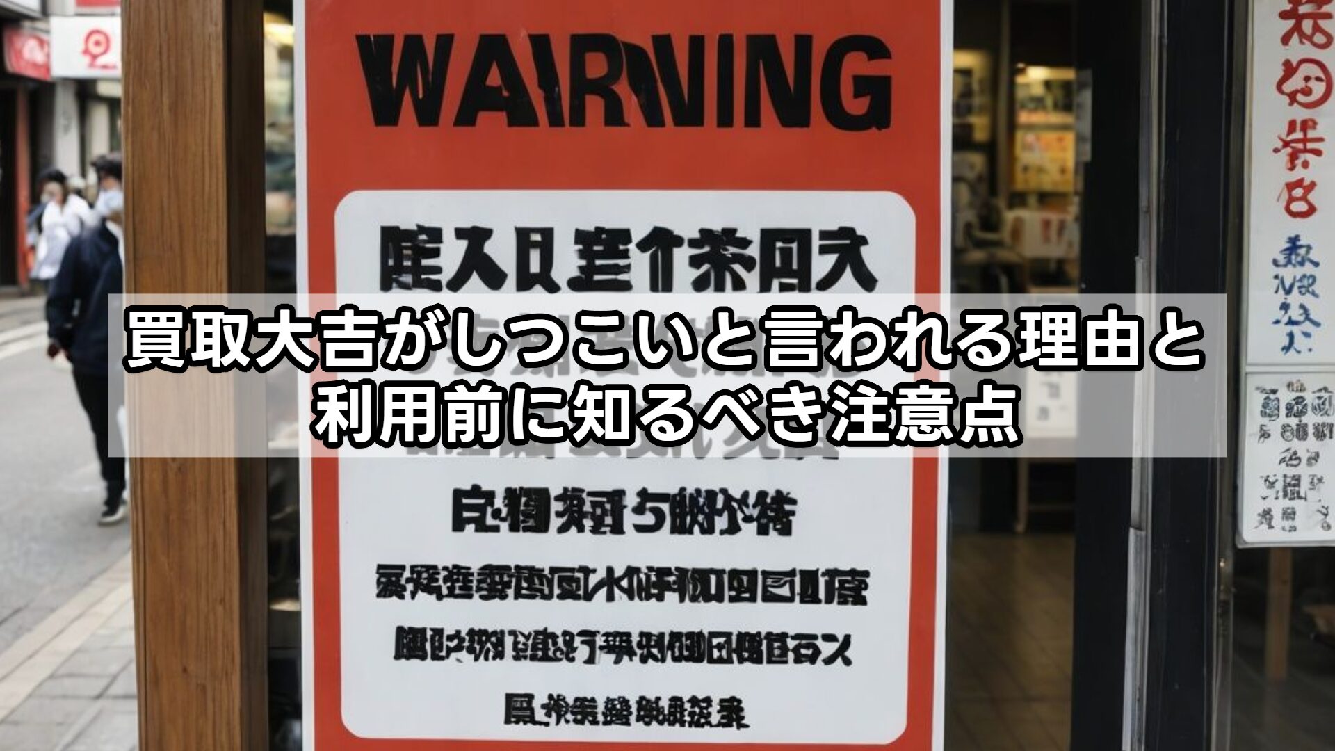 買取大吉がしつこいと言われる理由と利用前に知るべき注意点