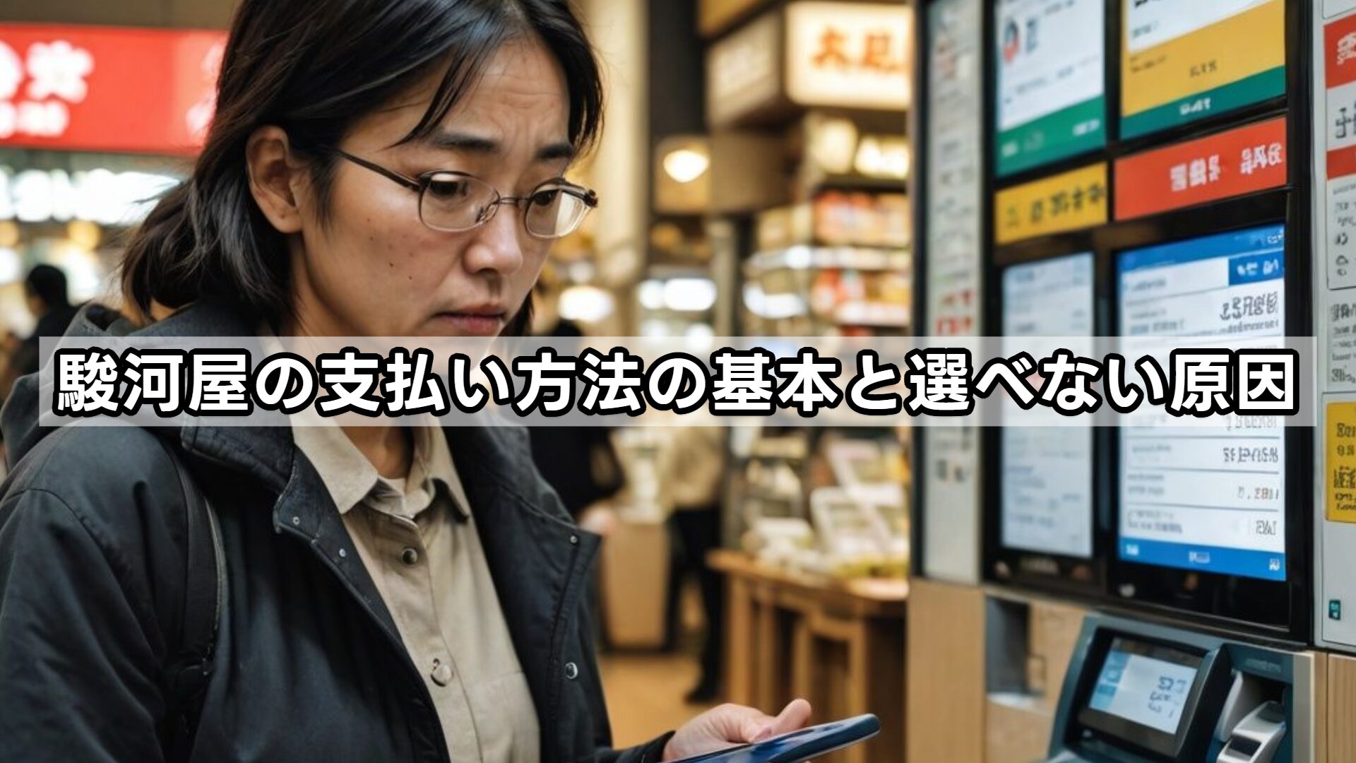 駿河屋の支払い方法の基本と選べない原因
