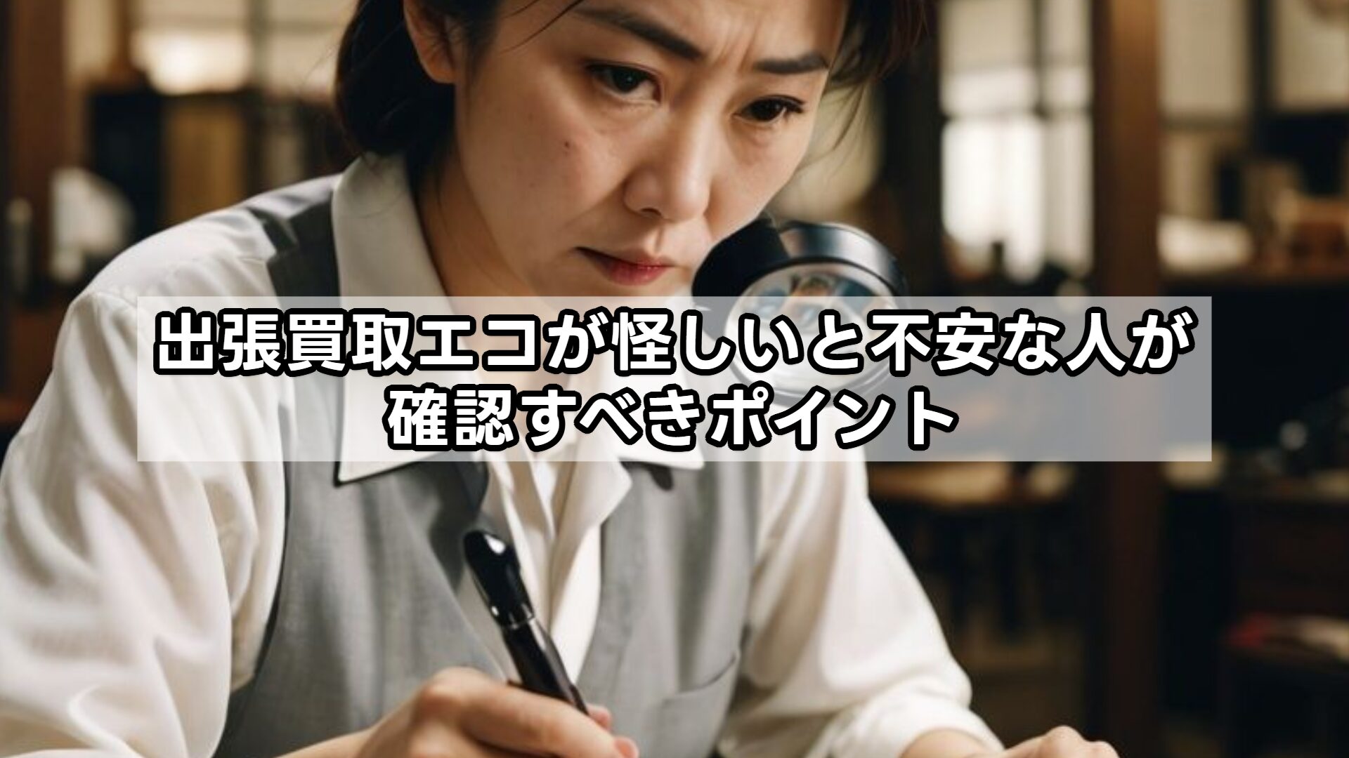 出張買取エコが怪しいと不安な人が確認すべきポイント