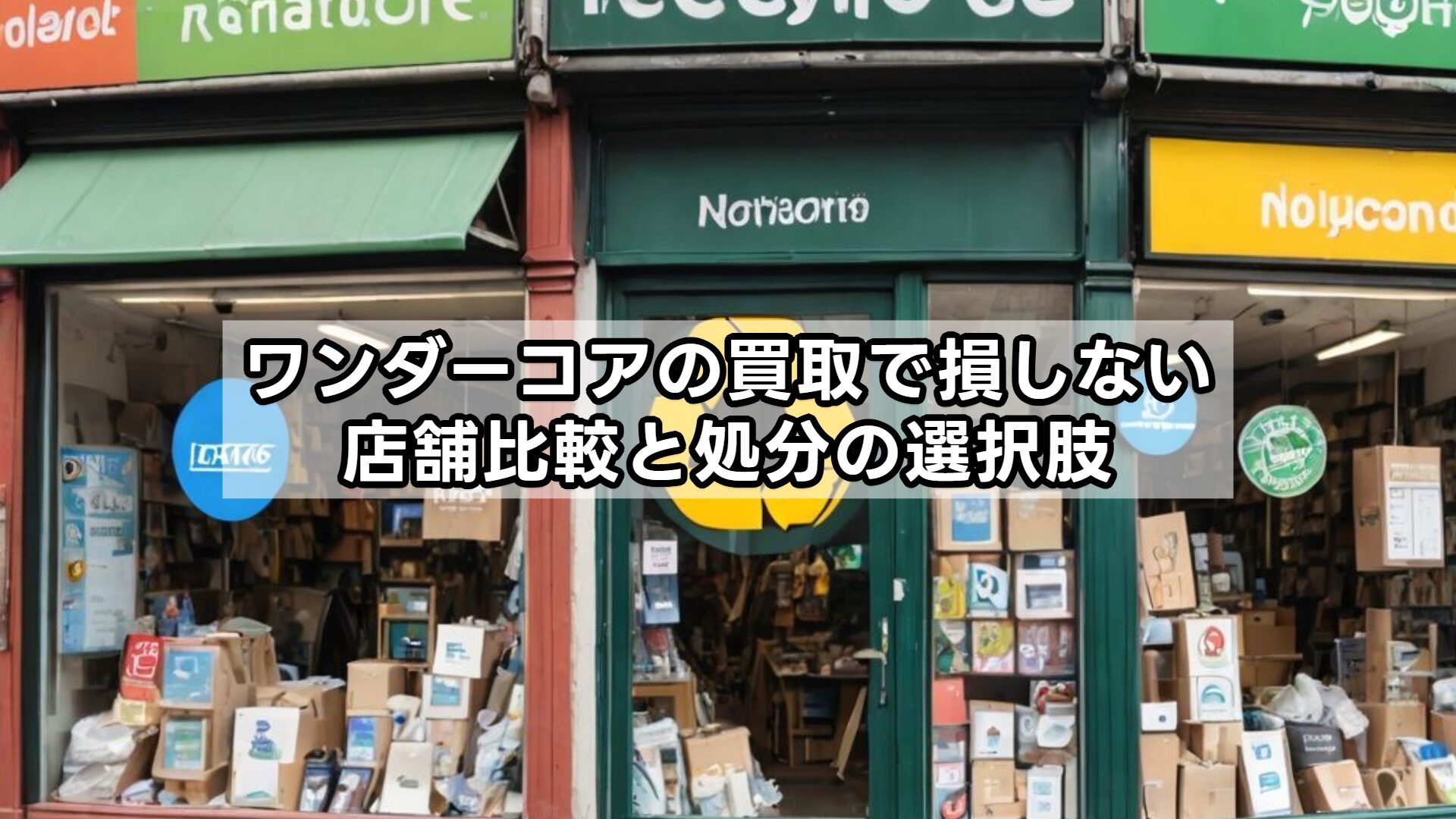 ワンダーコアの買取で損しない店舗比較と処分の選択肢