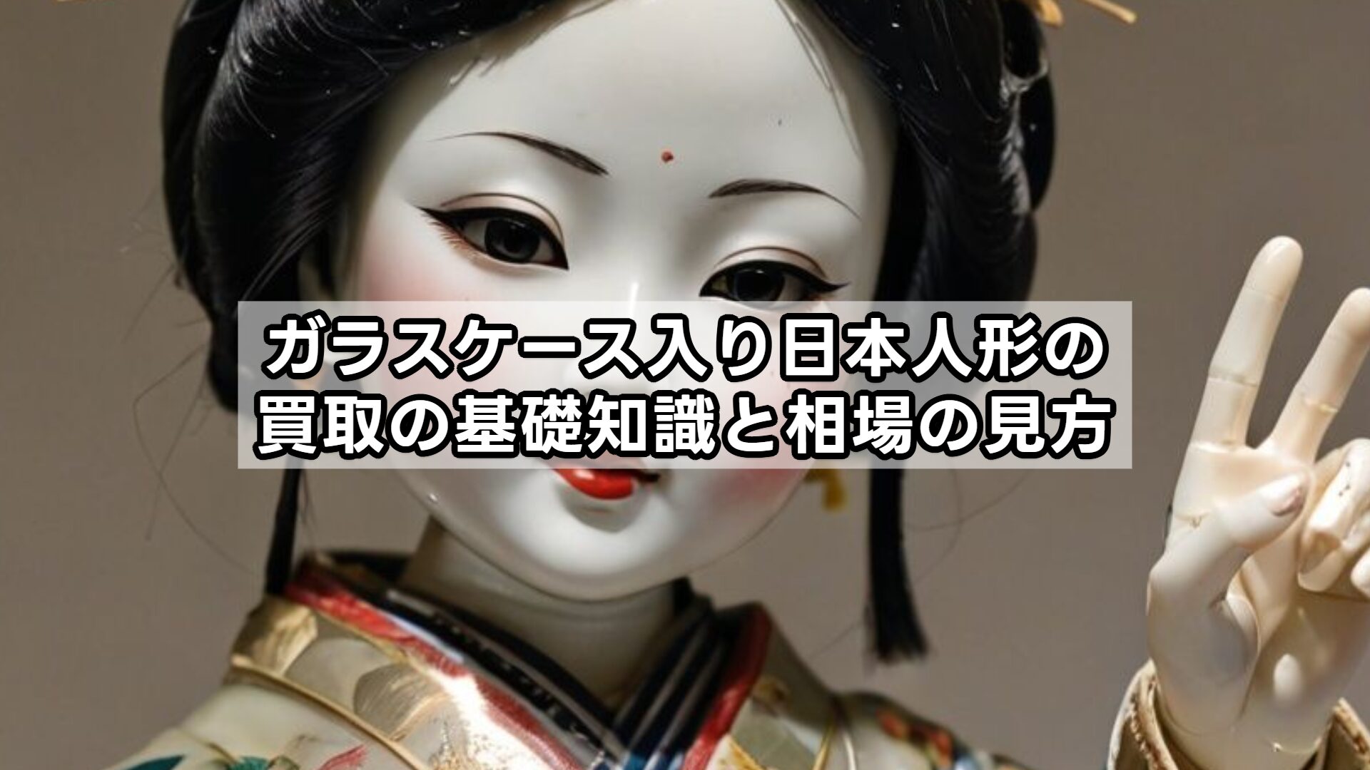 ガラスケース入り日本人形の買取の基礎知識と相場の見方