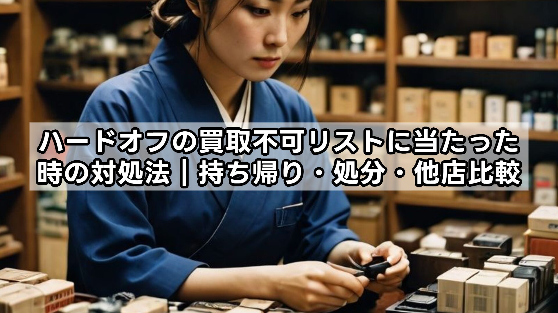 ハードオフの買取不可リストに当たった時の対処法｜持ち帰り・処分・他店比較