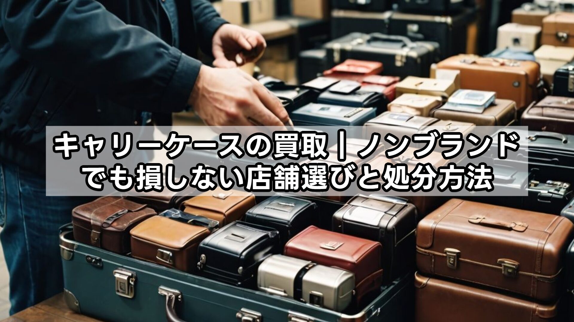 キャリーケースの買取｜ノンブランドでも損しない店舗選びと処分方法