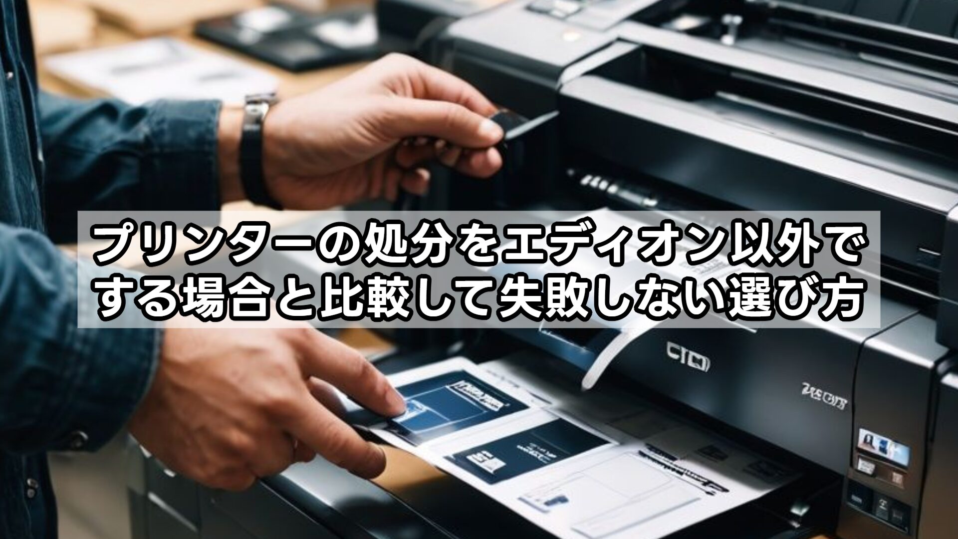 プリンターの処分をエディオン以外でする場合と比較して失敗しない選び方