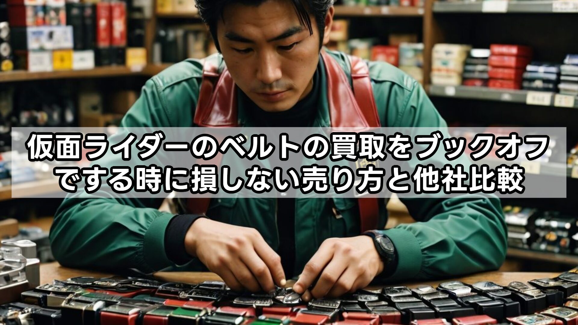 仮面ライダーのベルトの買取をブックオフでする時に損しない売り方と他社比較