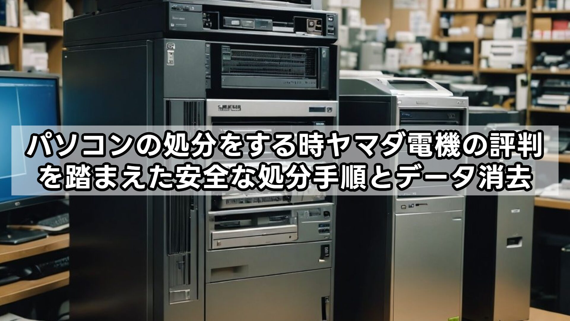 パソコンの処分をする時ヤマダ電機の評判を踏まえた安全な処分手順とデータ消去
