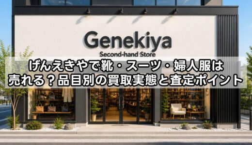 げんえきやで靴・スーツ・婦人服は売れる？品目別の買取実態と査定ポイント