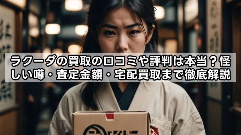 ラクーダの買取の口コミや評判は本当？怪しい噂・査定金額・宅配買取まで徹底解説