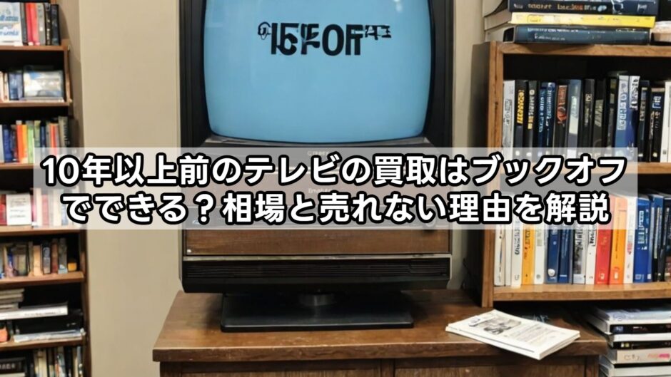 10年以上前のテレビの買取はブックオフでできる？相場と売れない理由を解説