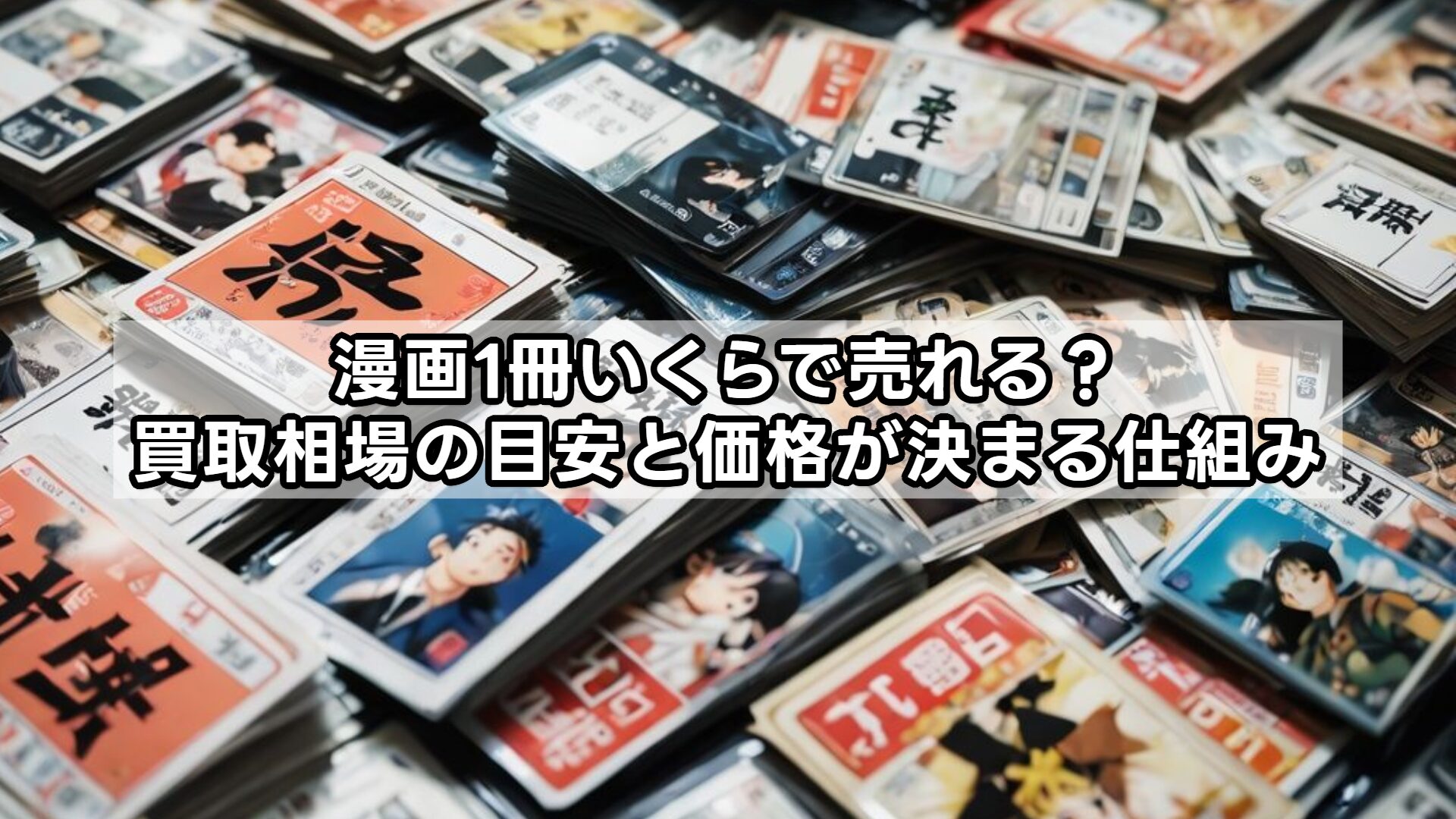 漫画1冊いくらで売れる？買取相場の目安と価格が決まる仕組み