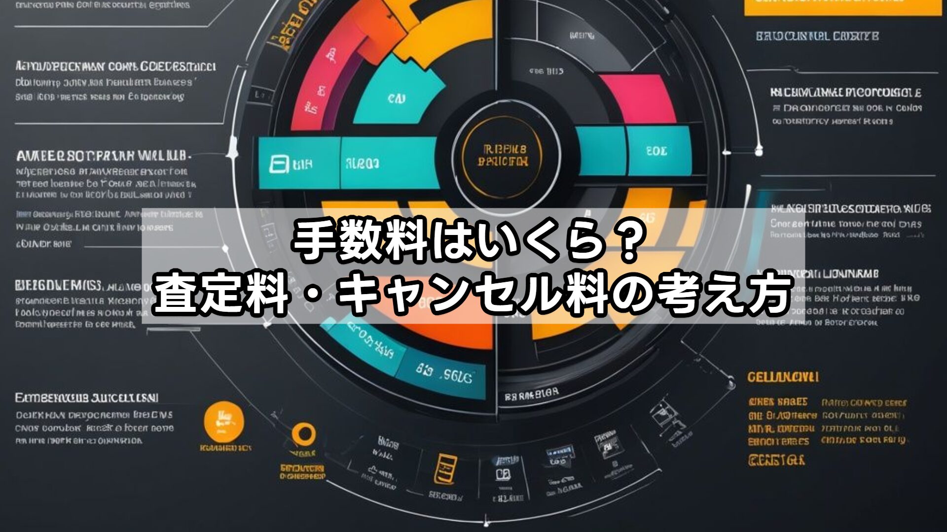 手数料はいくら？査定料・キャンセル料の考え方