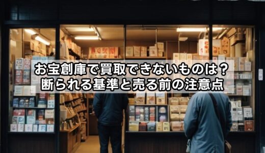 お宝創庫で買取できないものは？断られる基準と売る前の注意点