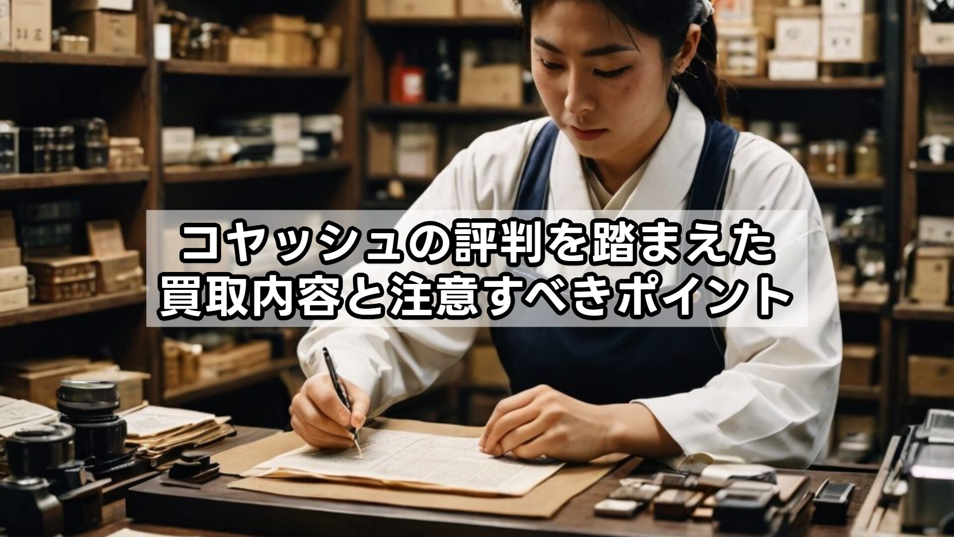 コヤッシュの評判を踏まえた買取内容と注意すべきポイント