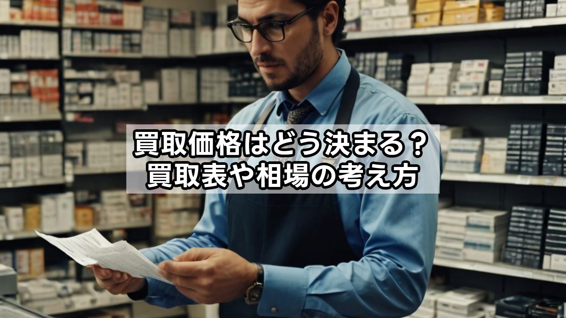 買取価格はどう決まる？買取表や相場の考え方