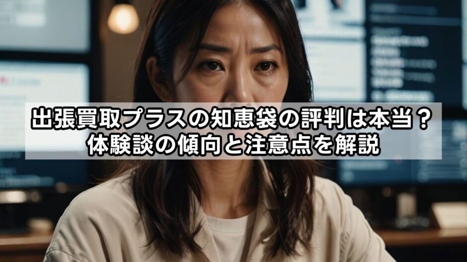 出張買取プラスの知恵袋の評判は本当？体験談の傾向と注意点を解説