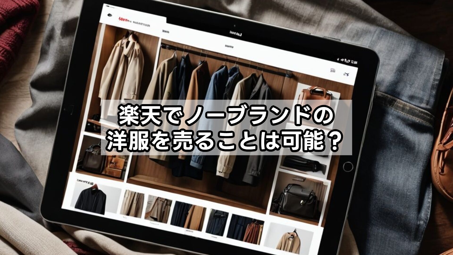 楽天でノーブランドの洋服を売ることは可能？