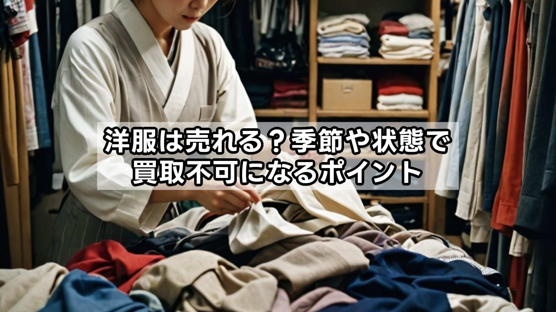 洋服は売れる？季節や状態で買取不可になるポイント