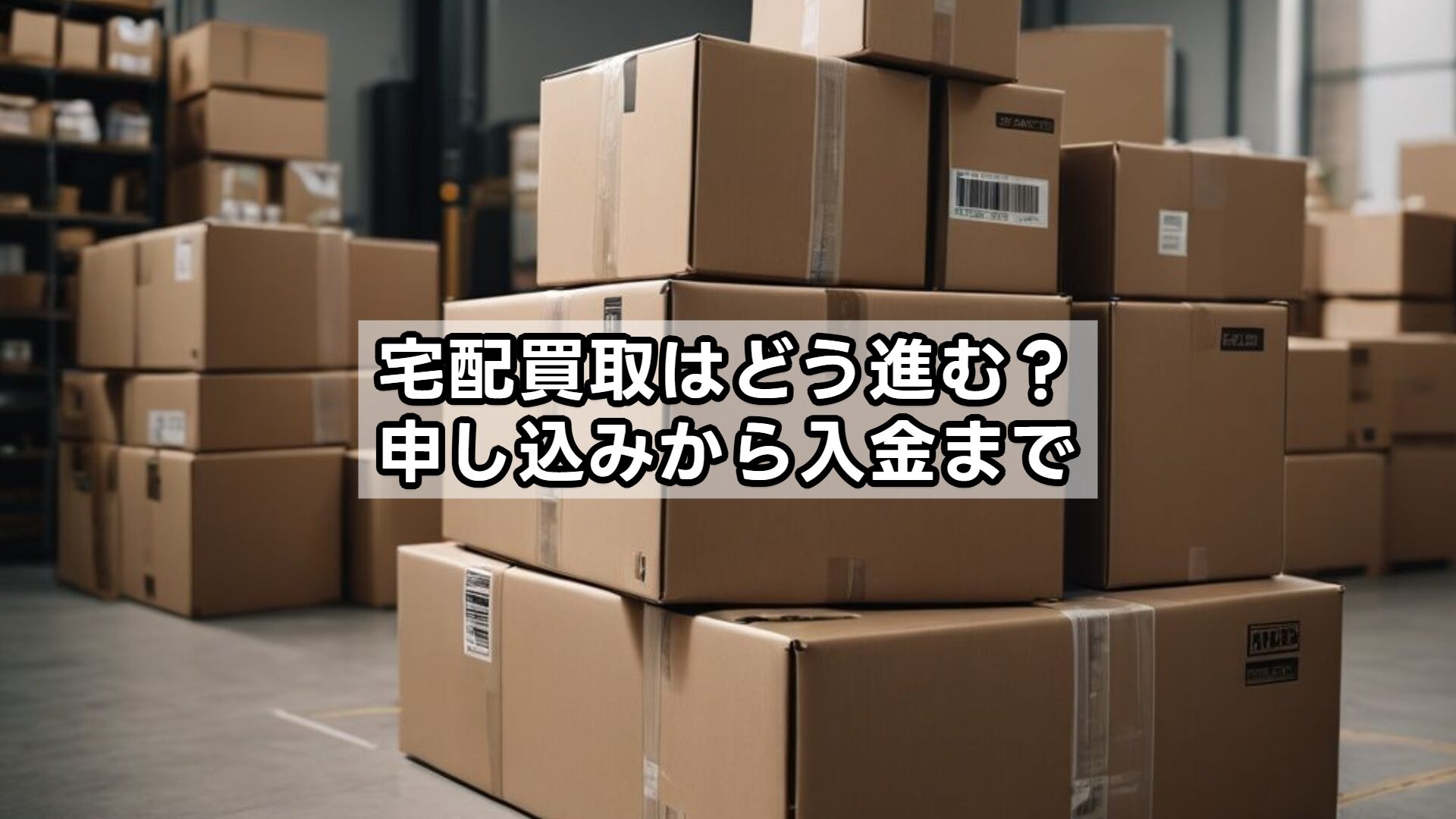 宅配買取はどう進む？申し込みから入金まで