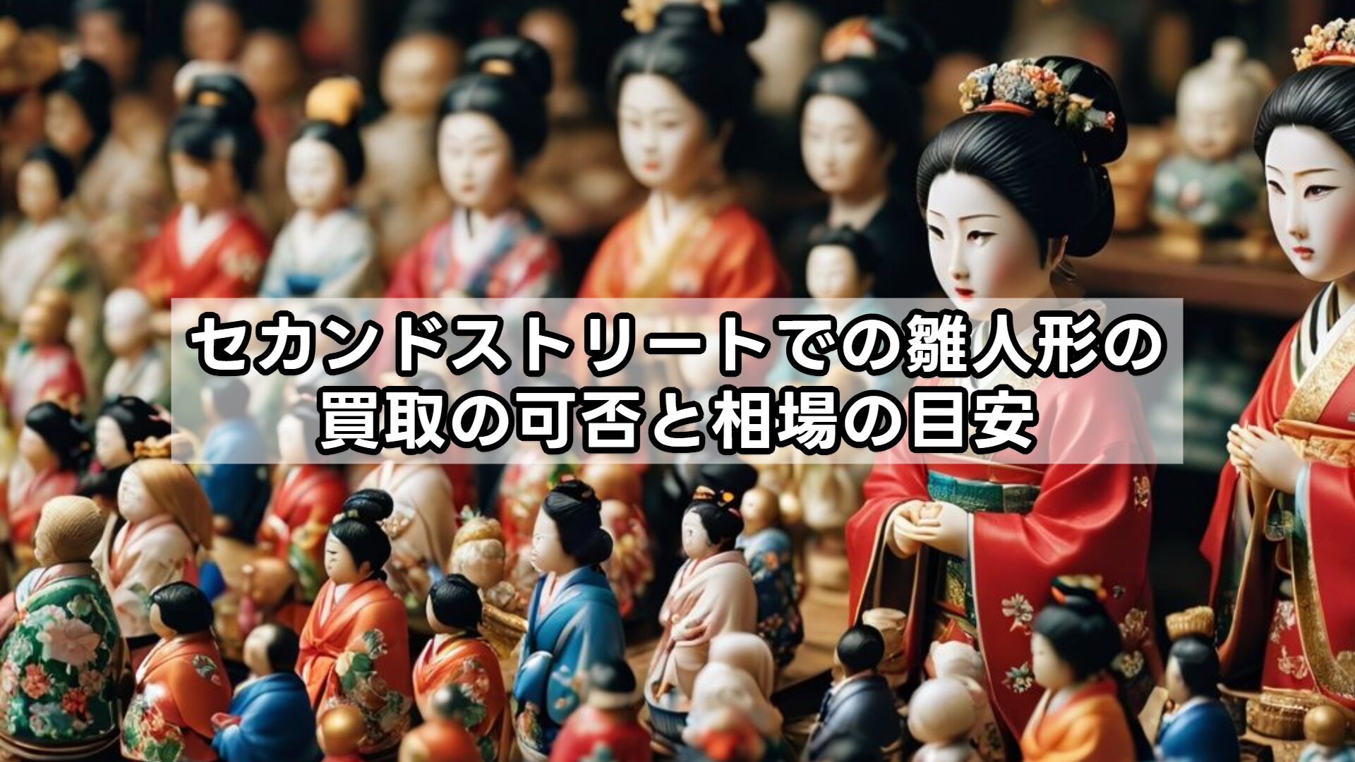 セカンドストリートでの雛人形の買取の可否と相場の目安