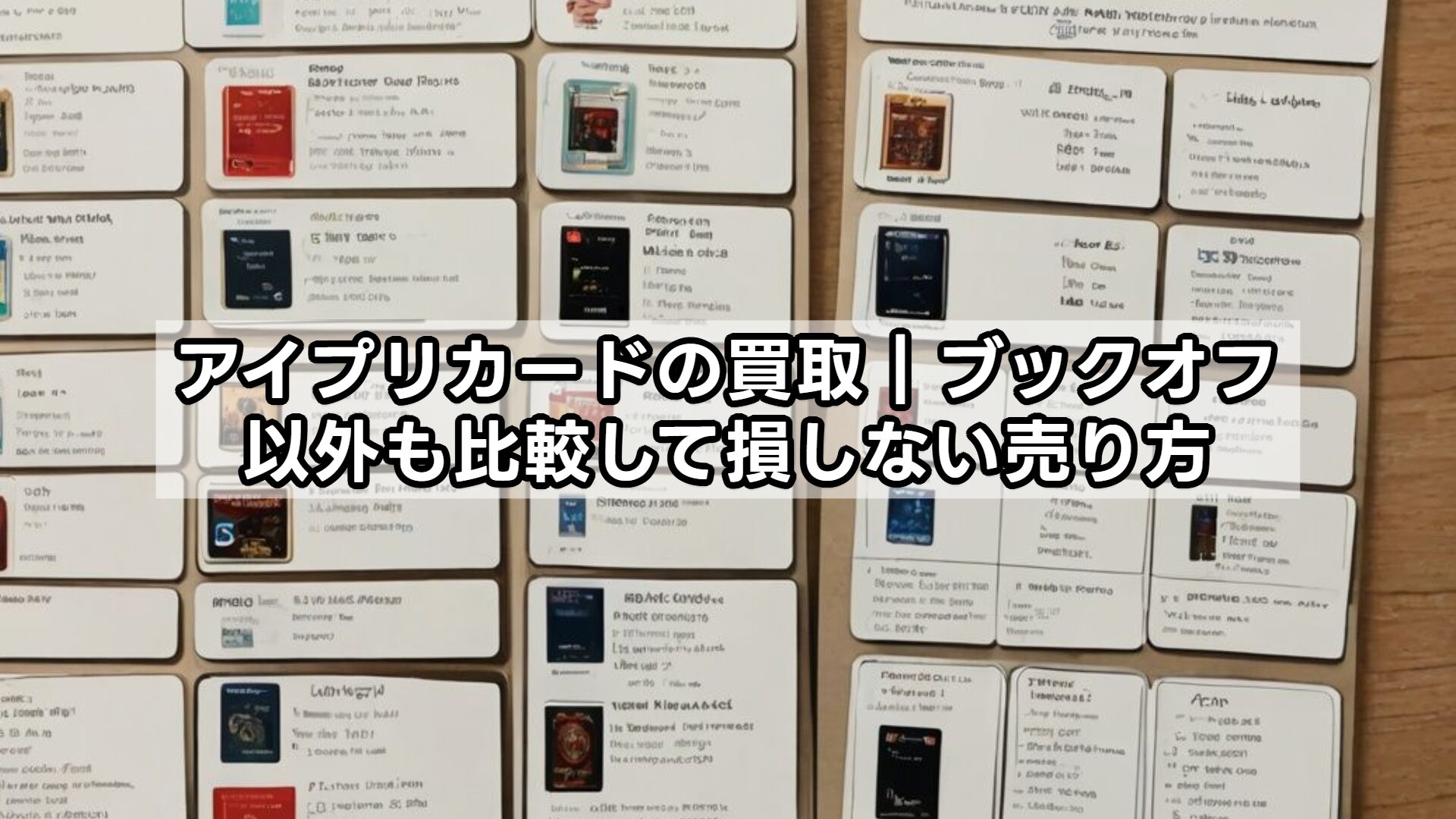 アイプリカードの買取｜ブックオフ以外も比較して損しない売り方