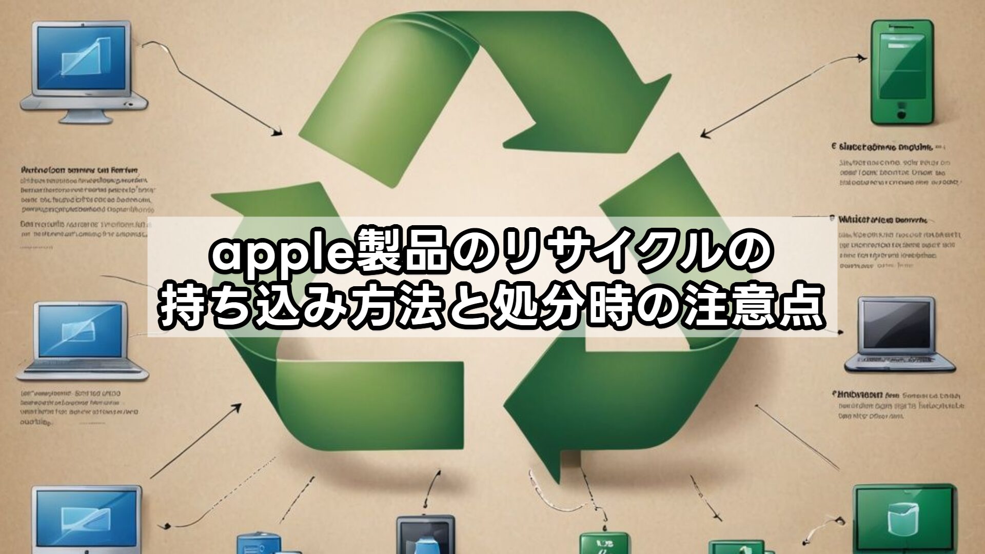 apple製品のリサイクルの持ち込み方法と処分時の注意点