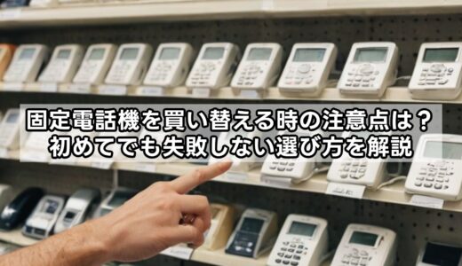 固定電話機を買い替える時の注意点は？初めてでも失敗しない選び方を解説