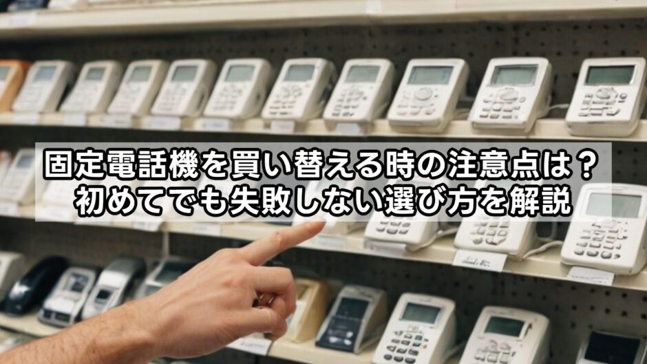 固定電話機を買い替える時の注意点は？初めてでも失敗しない選び方を解説