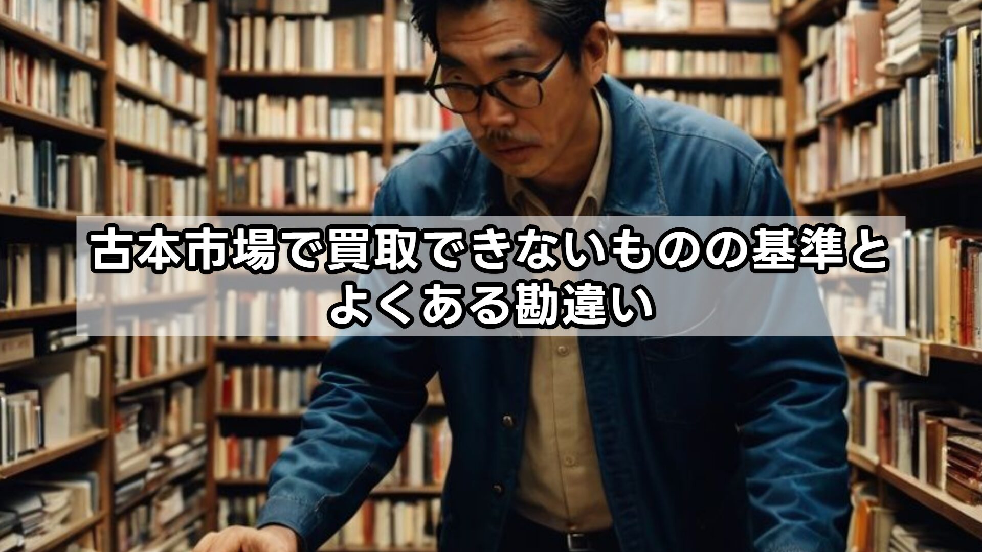 古本市場で買取できないものの基準とよくある勘違い