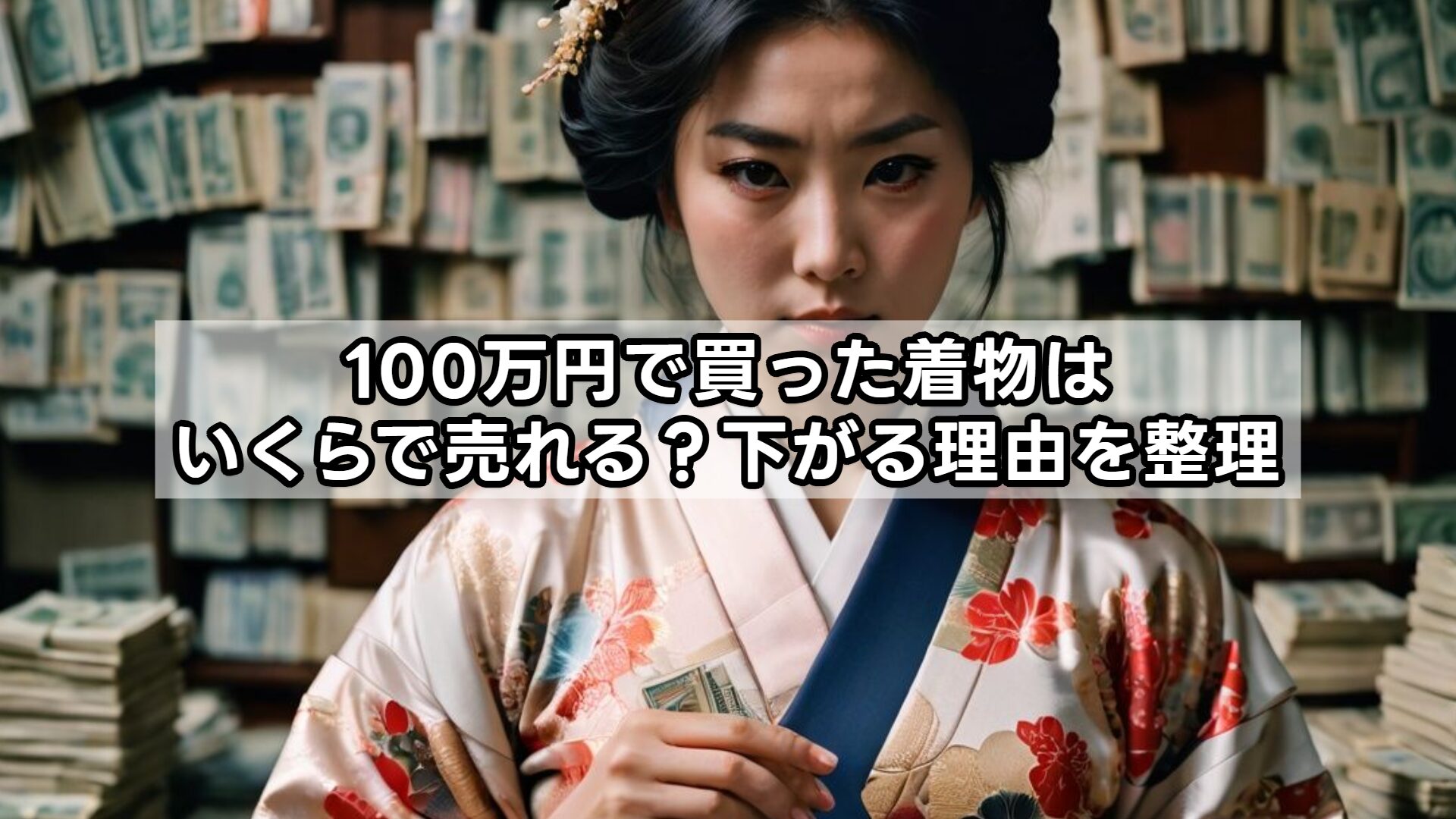 100万円で買った着物はいくらで売れる？下がる理由を整理