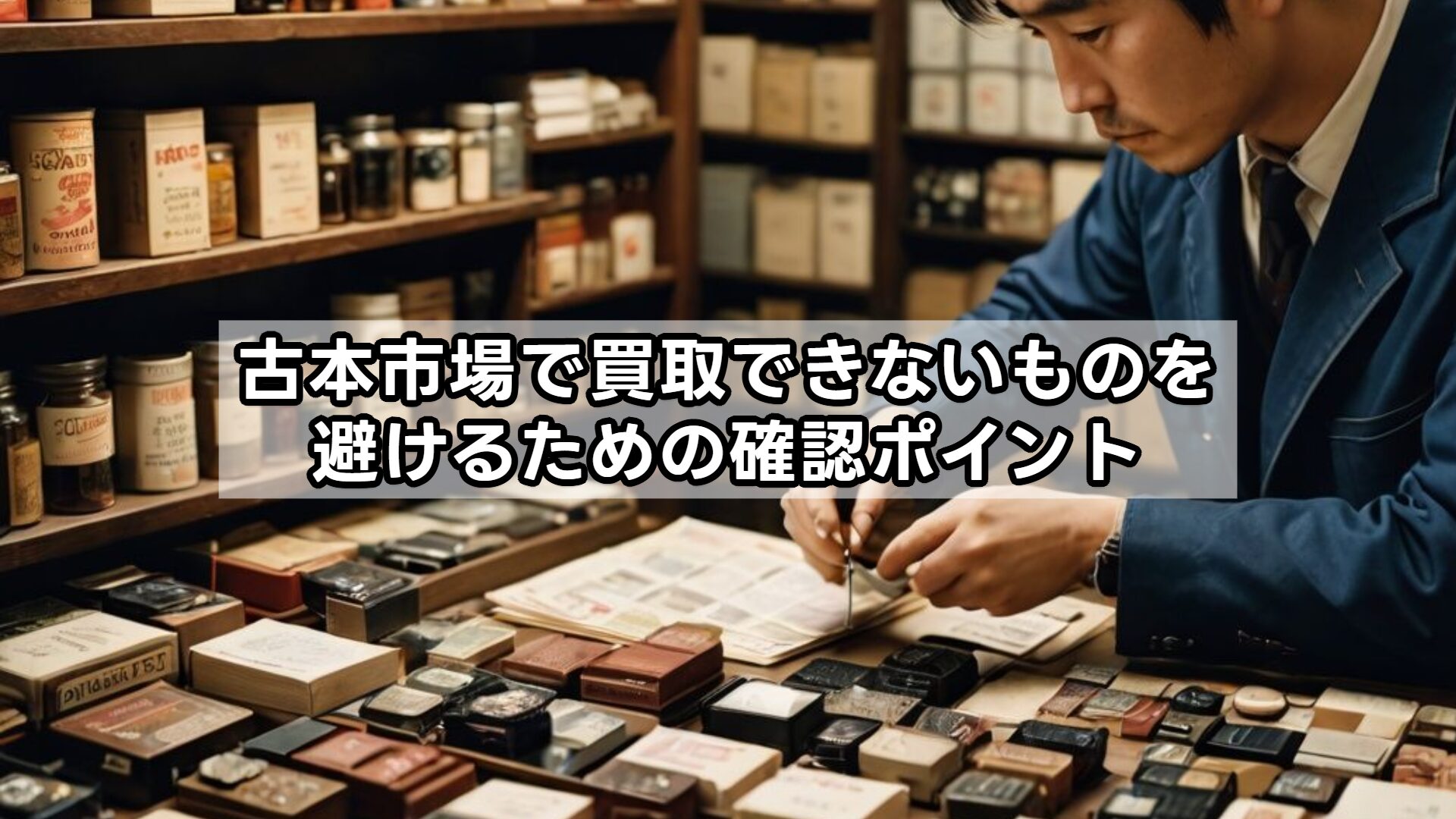古本市場で買取できないものを避けるための確認ポイント