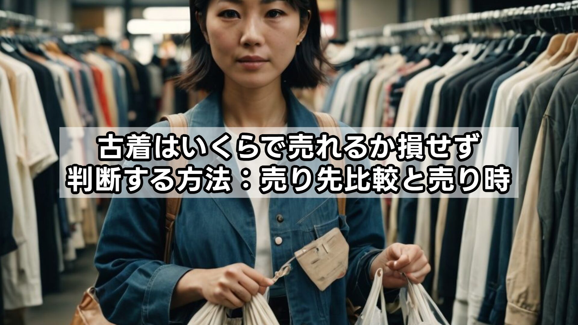 古着はいくらで売れるか損せず判断する方法：売り先比較と売り時