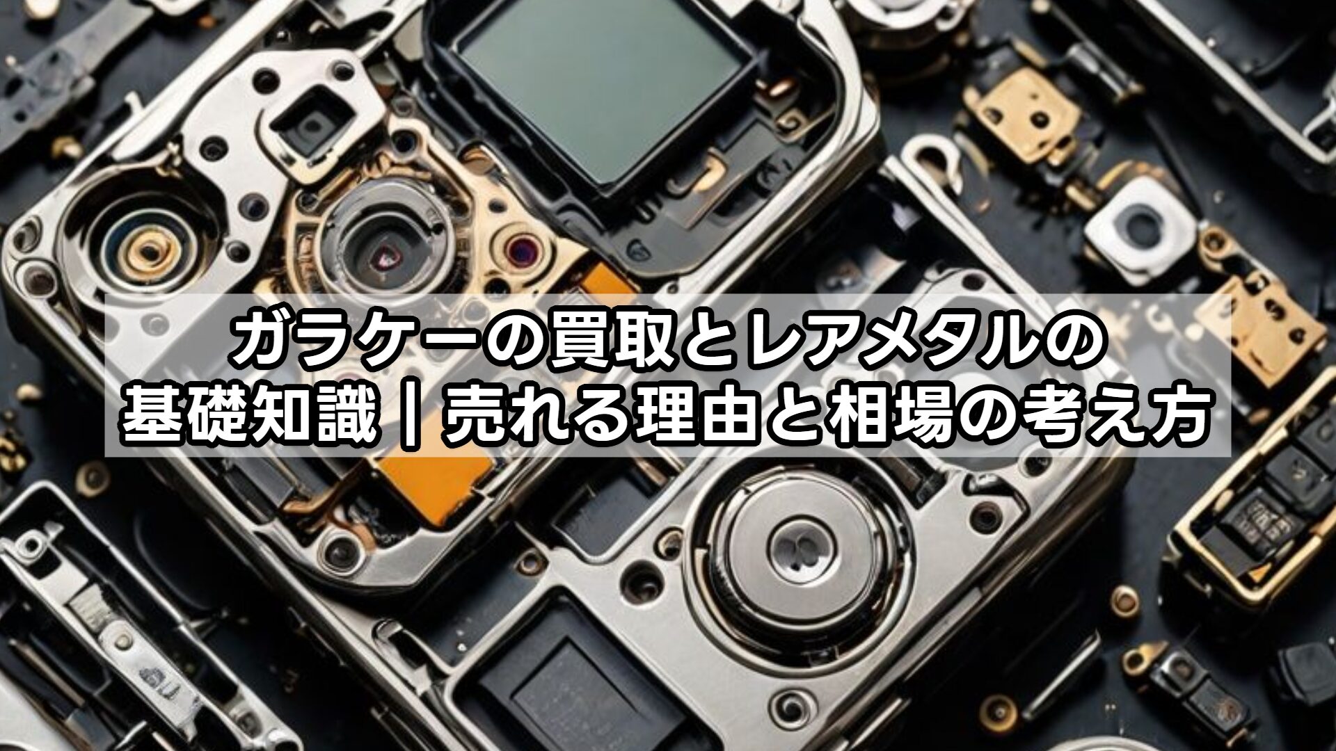 ガラケーの買取とレアメタルの基礎知識｜売れる理由と相場の考え方
