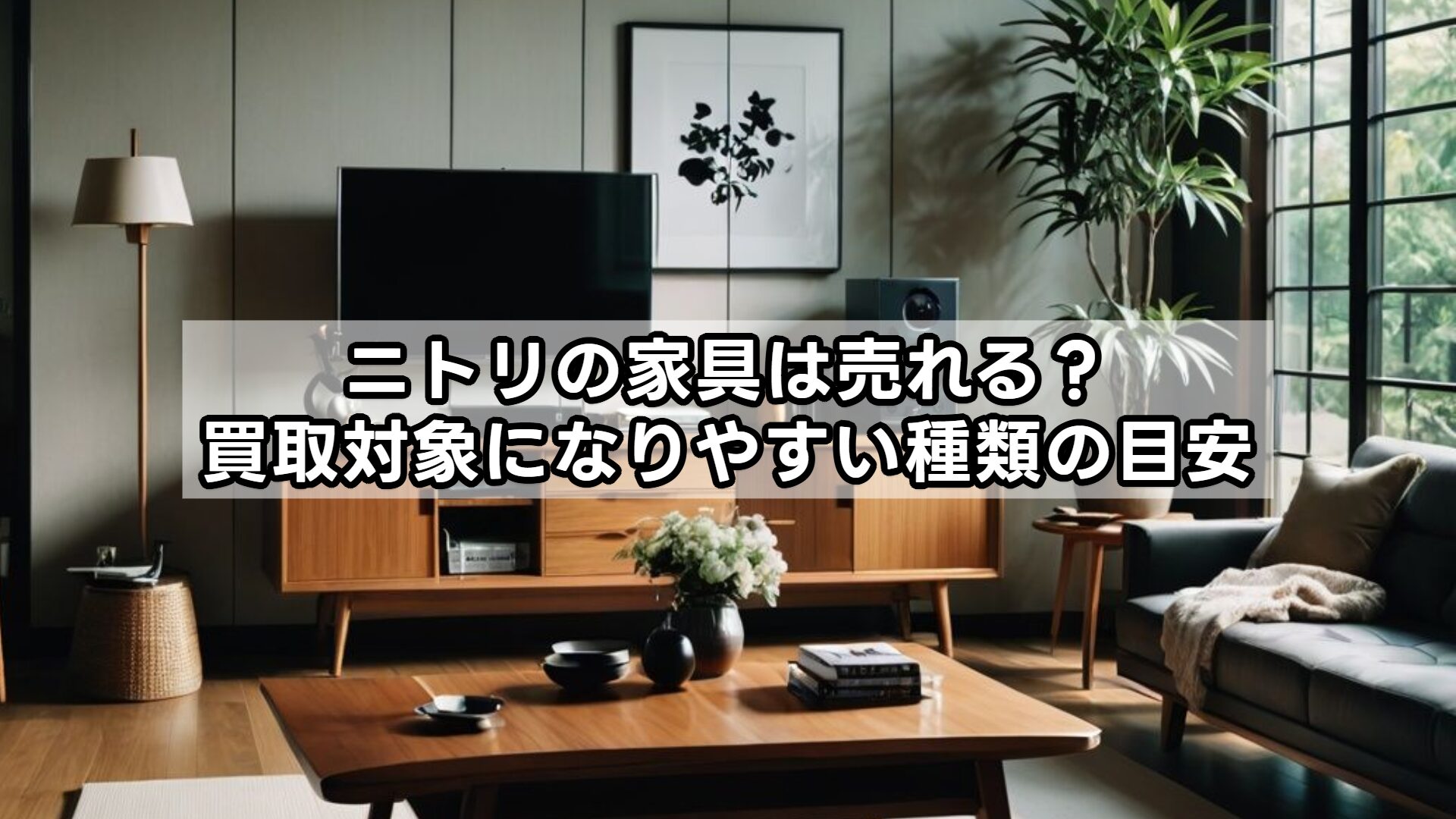 ニトリの家具は売れる？買取対象になりやすい種類の目安