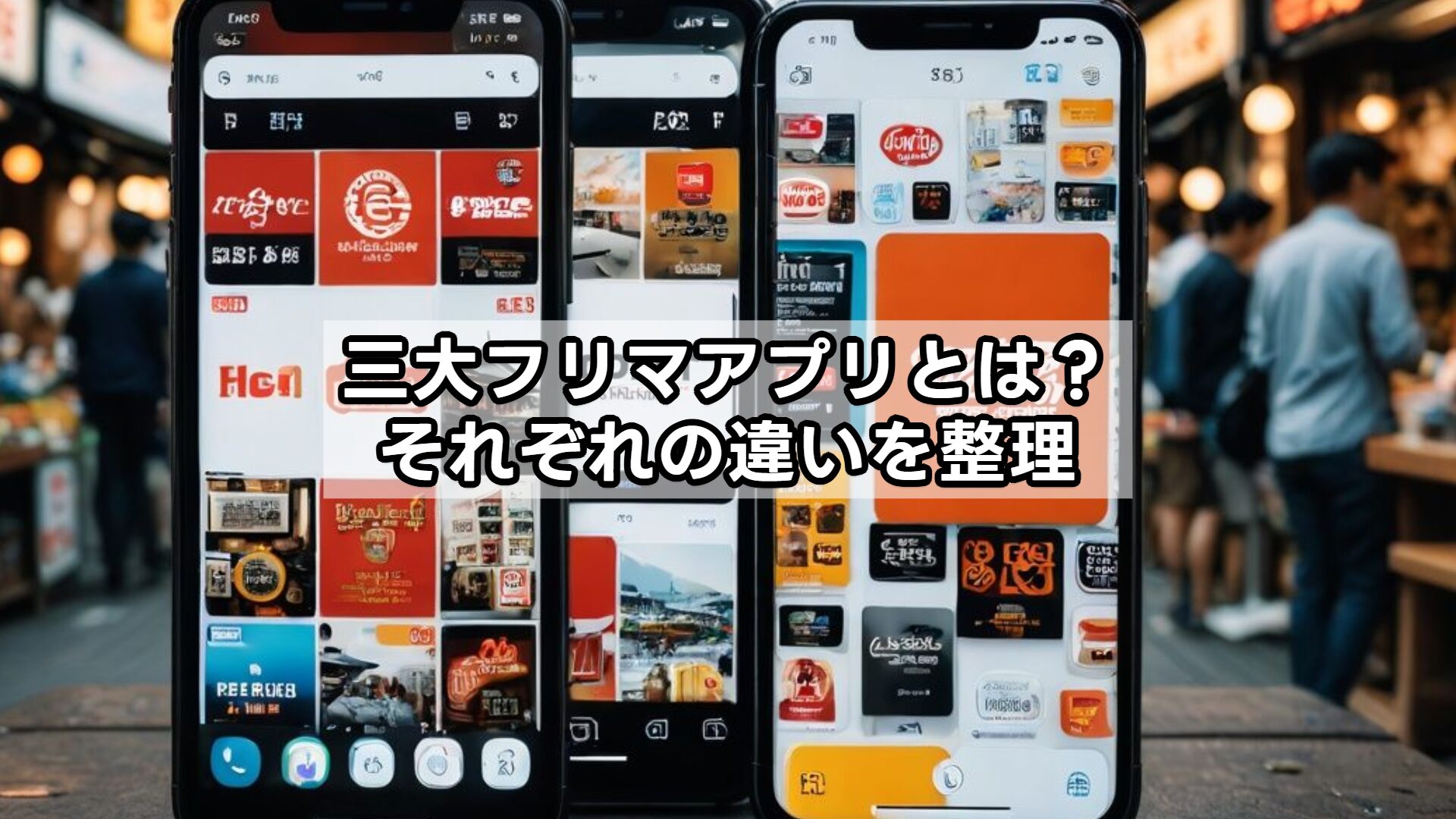 三大フリマアプリとは？それぞれの違いを整理