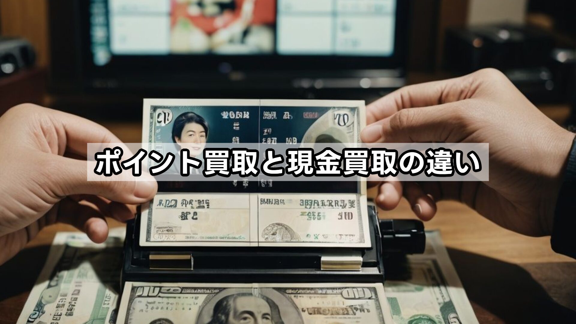 ポイント買取と現金買取の違い