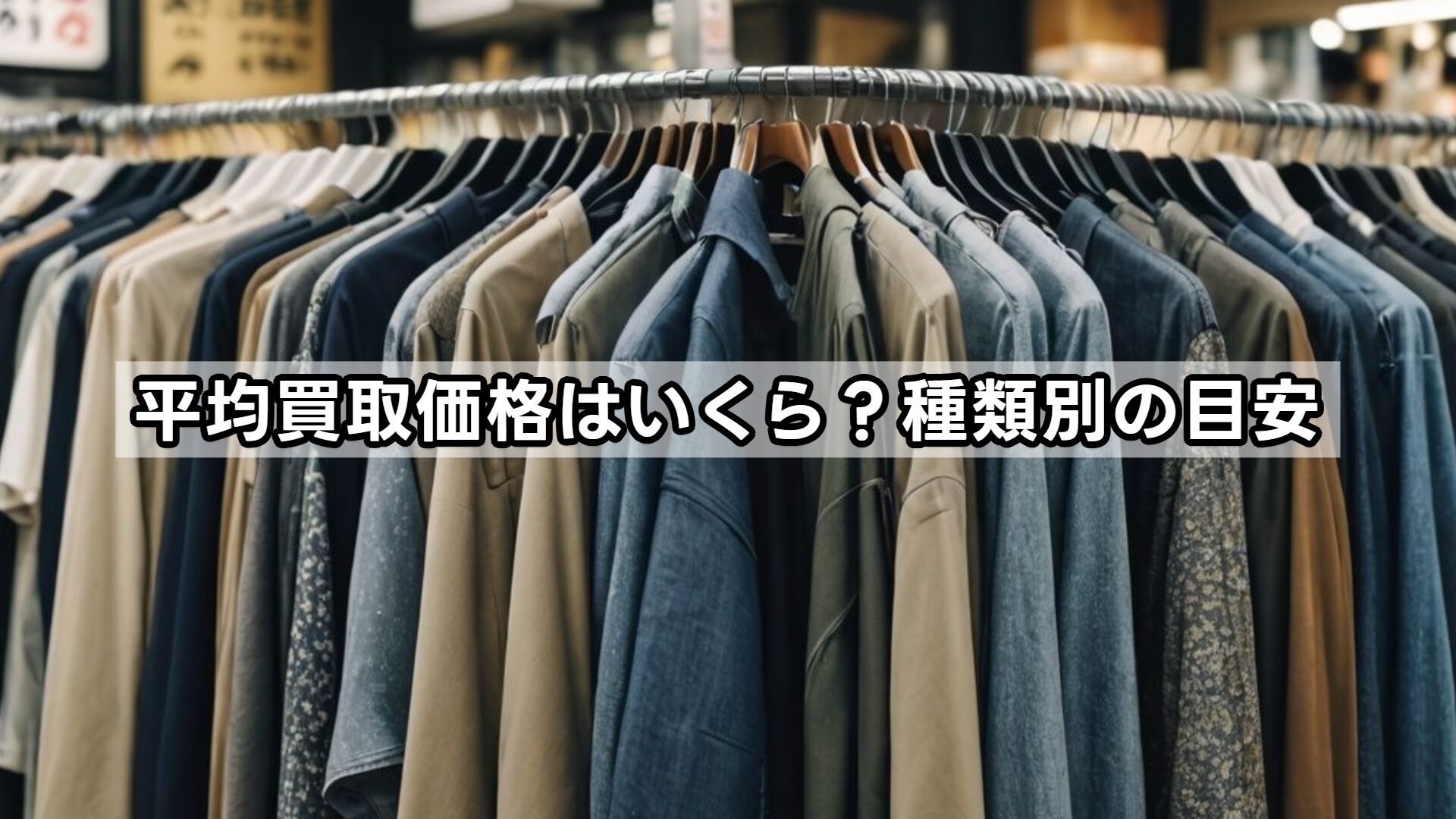 平均買取価格はいくら？種類別の目安