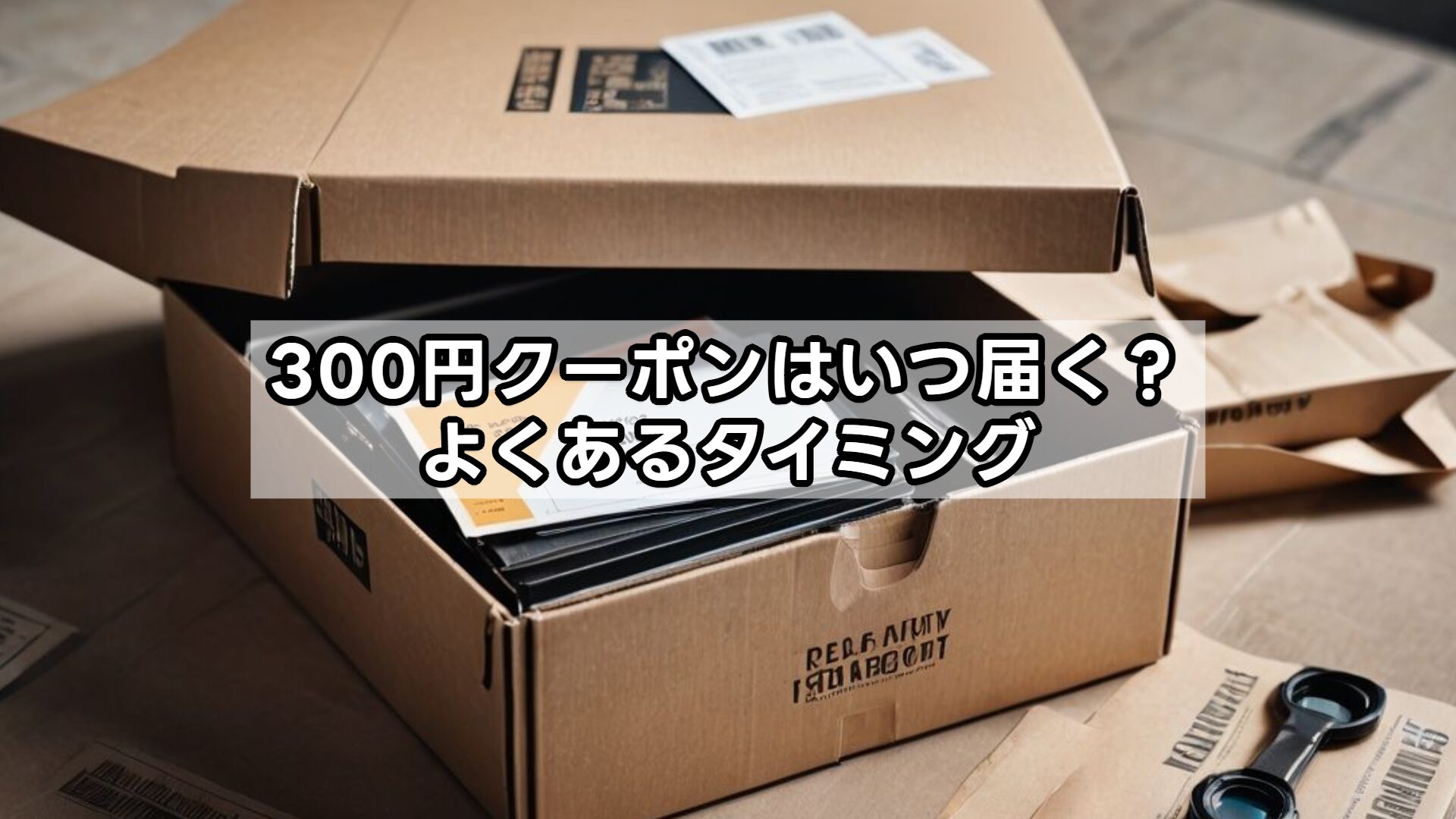 300円クーポンはいつ届く？よくあるタイミング