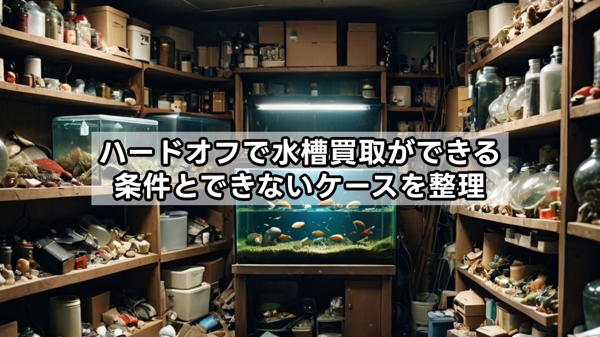 ハードオフで水槽買取ができる条件とできないケースを整理