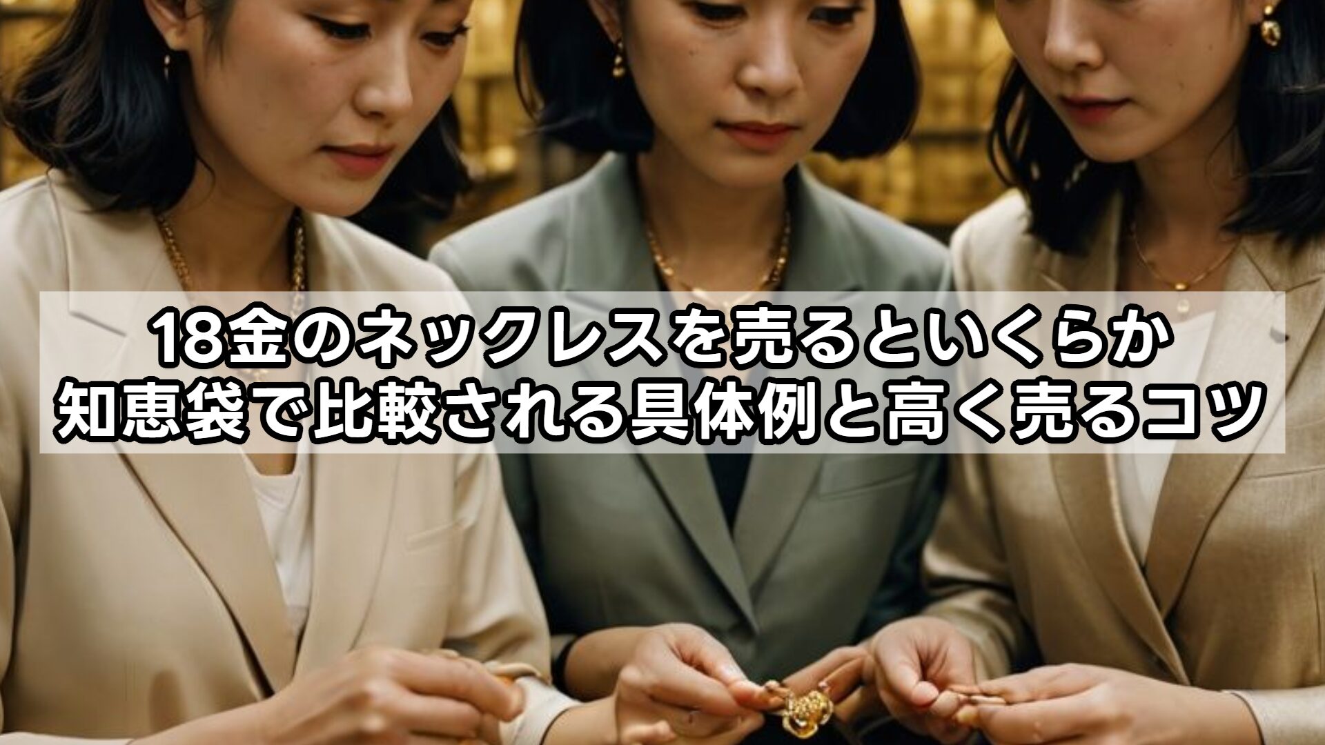 18金のネックレスを売るといくらか知恵袋で比較される具体例と高く売るコツ