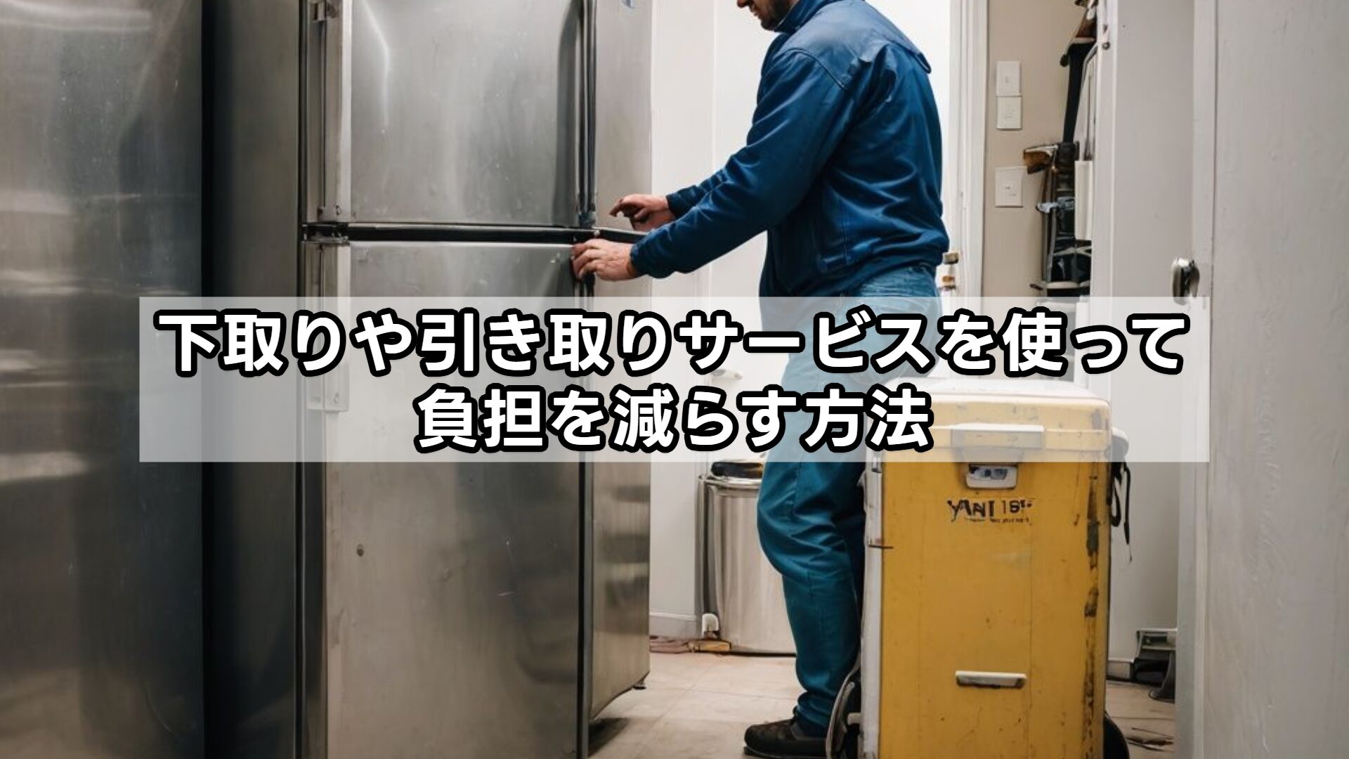 下取りや引き取りサービスを使って負担を減らす方法