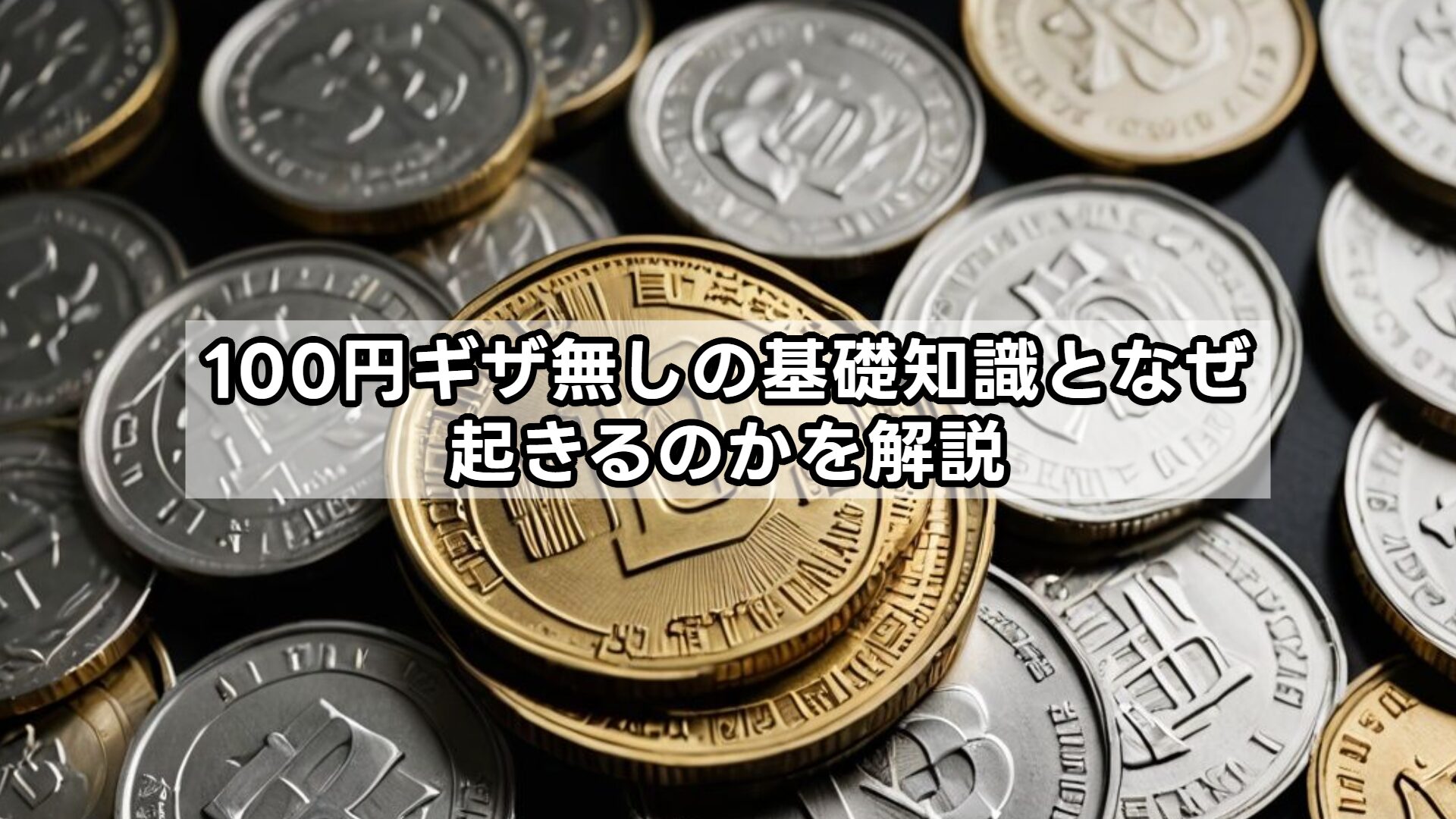 100円ギザ無しの基礎知識となぜ起きるのかを解説
