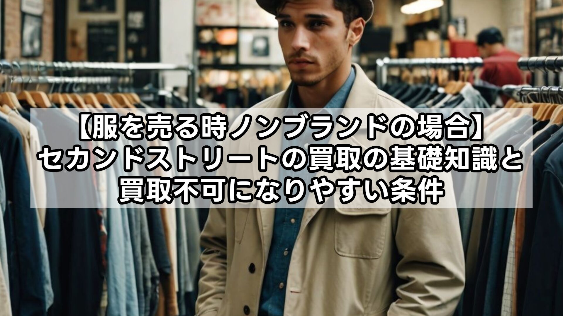 【服を売る時ノンブランドの場合】セカンドストリートの買取の基礎知識と買取不可になりやすい条件