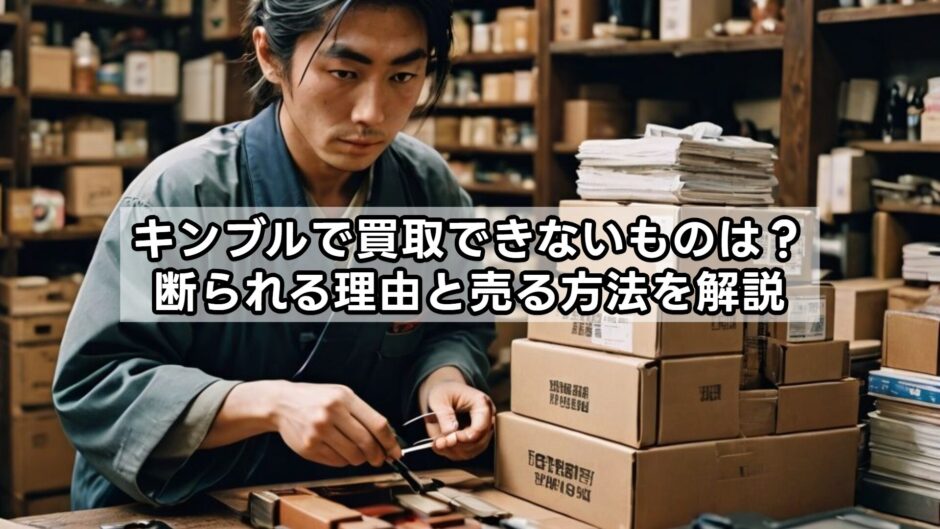 キンブルで買取できないものは？断られる理由と売る方法を解説