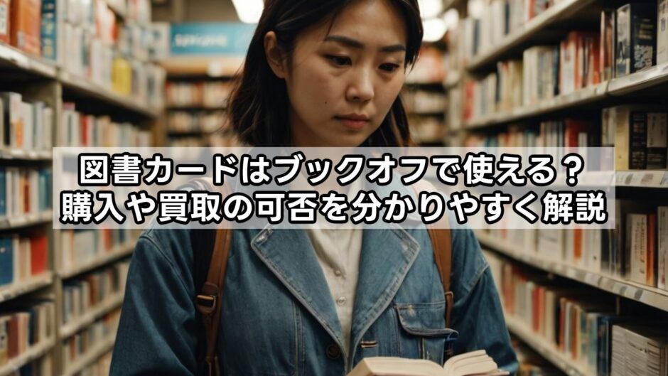 図書カードはブックオフで使える？購入や買取の可否を分かりやすく解説